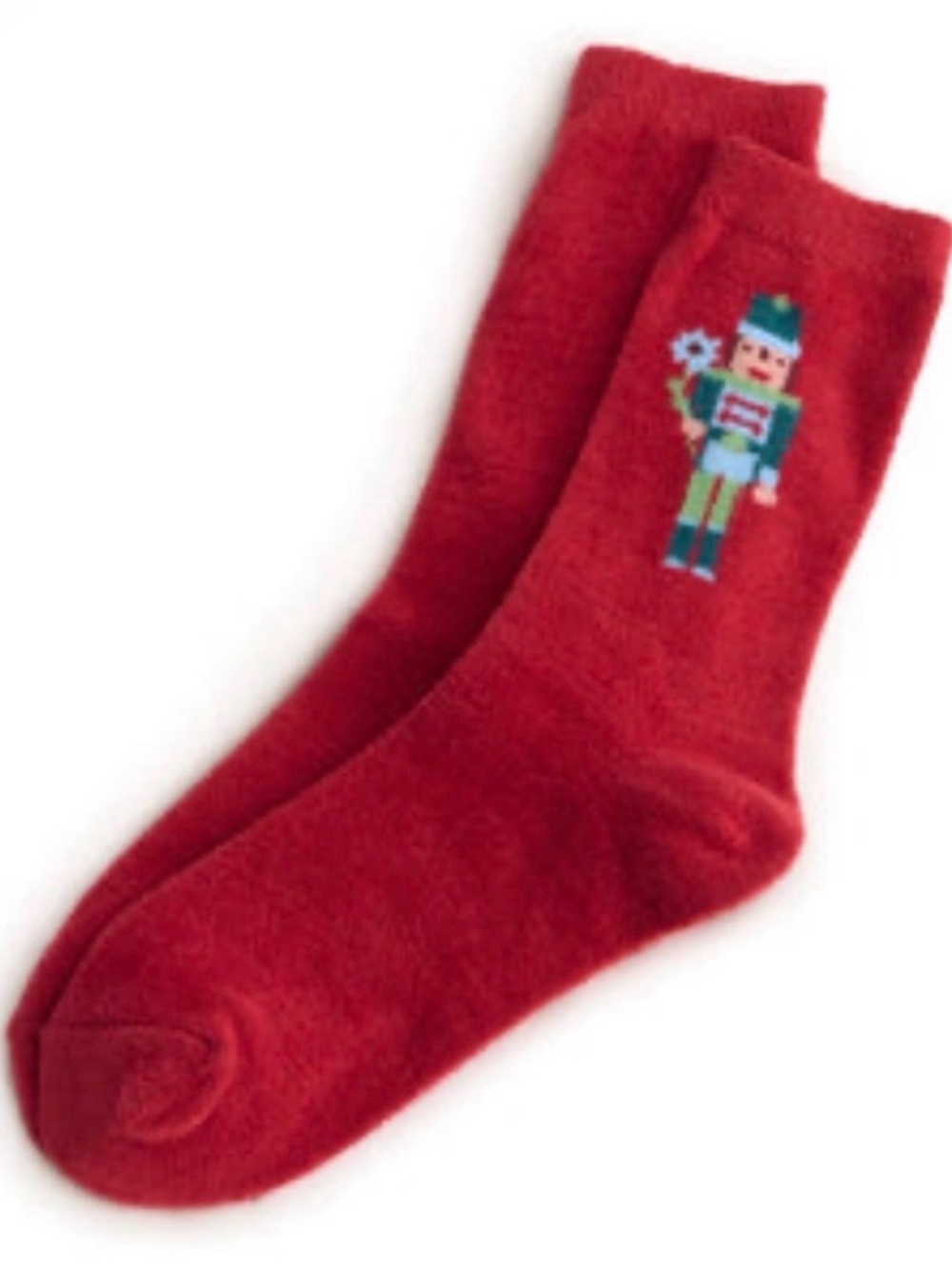 Vera Bradley Red Nutcracker Fleece Socks. NWT